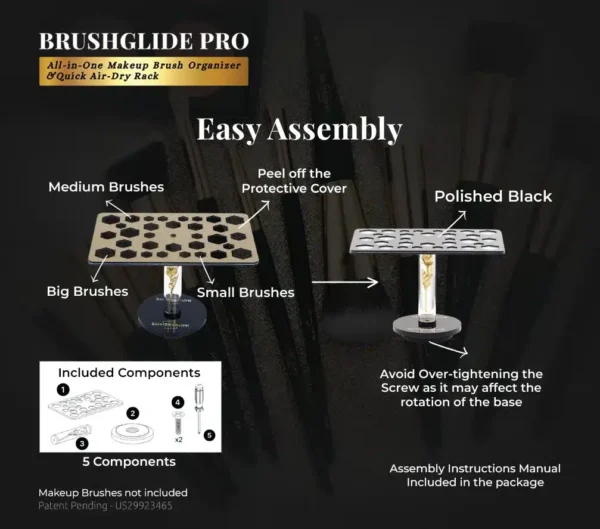 Premium 360° Makeup Brush Holder